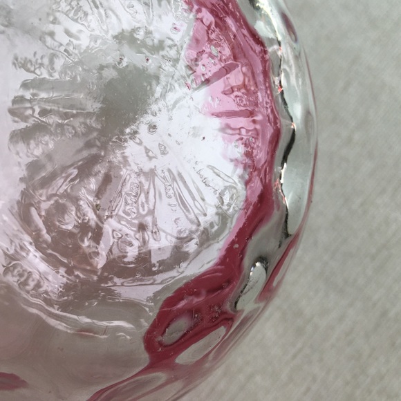VINTAGE coin dot bowl cranberry/clear - Picture 6 of 6